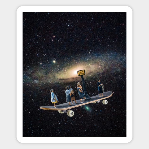 Galaxy board Magnet by Ali del sogno